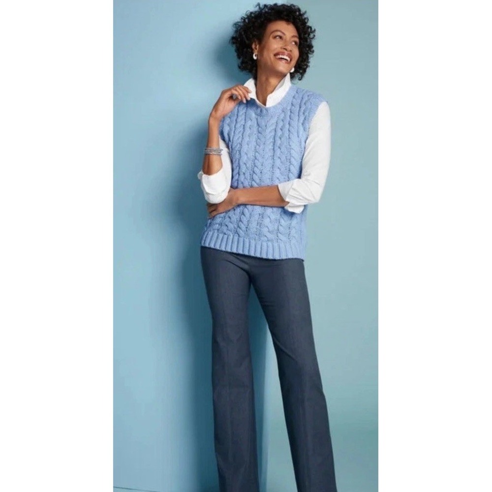 Talbots Button Down Wrinkle Resistant Stretch Whi… - image 3